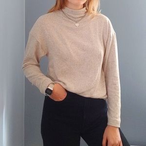 Cream turtleneck